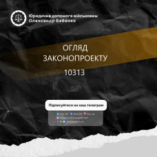 ОГЛЯД ЗАКОНОПРОЕКТА 10313