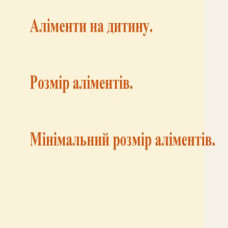 Розмір аліментів