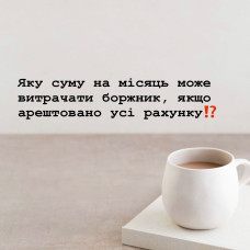 Яку суму на місяць може витрачати боржник?
